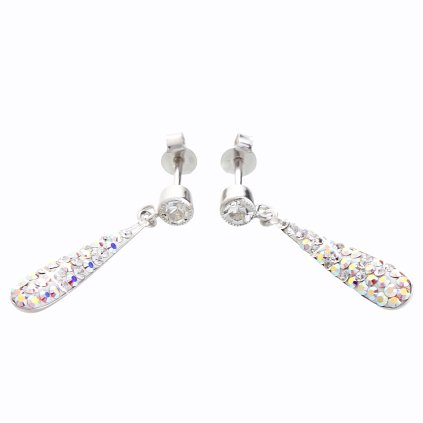 J92400084AB Stříbrné náušnice Swarovski Dlouhá kapka ABnents Dlouhá kapka I.