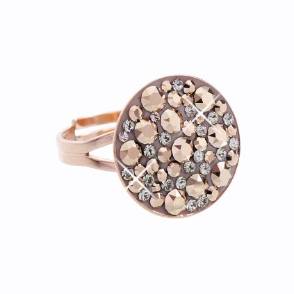J92700111ROSAG Stříbrný prsten Swarovski® components Round VIII.