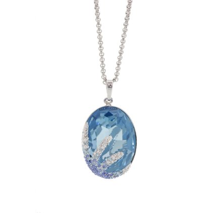 J61300438lsaph Náhrdelník Ovál s hvězdicí s kameny Swarovski® Saphire