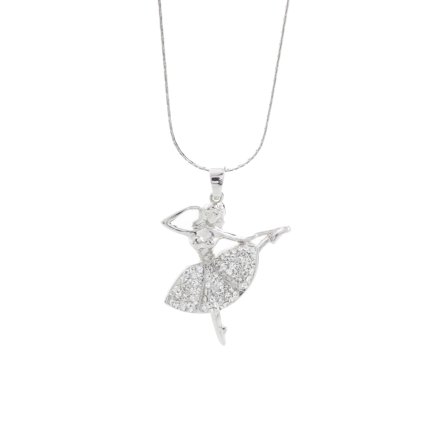 J61300440cr Náhrdelník Baletka s kameny Swarovski® Crystal