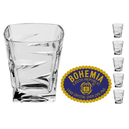 Křišťálové sklenice na whisky 300ml  Bohemia Crystal, 6ks