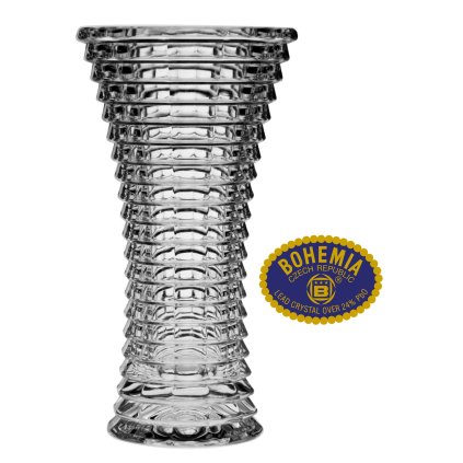 Skleněná váza 25cm - křišťálové sklo Bohemia Crystal