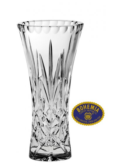 80205-03055-205Skleněná váza 20,5cm - křišťálové sklo Bohemia Crystal