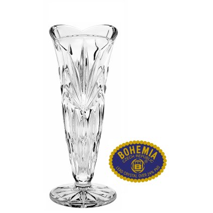 Skleněná váza 17cm - křišťálové sklo Bohemia Crystal