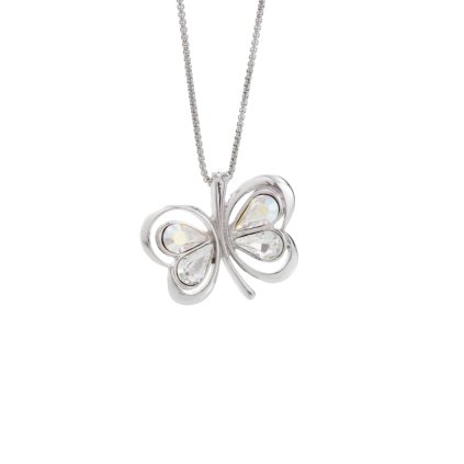 J61300466cr Náhrdelník Motýl s kameny Swarovski® Crystal