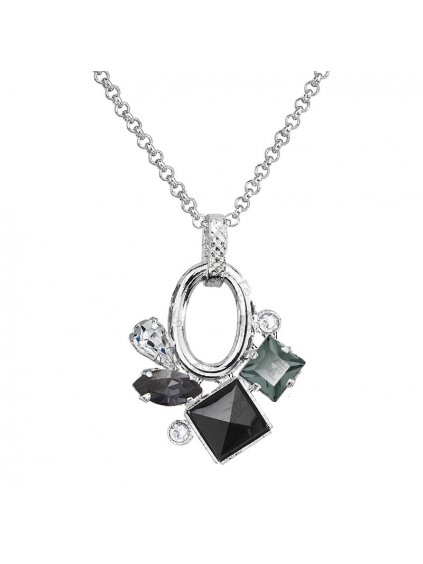 Náhrdelník Luxury Navety s kameny Swarovski® Black Diamond