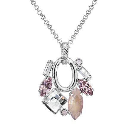Náhrdelník Luxury Navety s kameny Swarovski® Rose