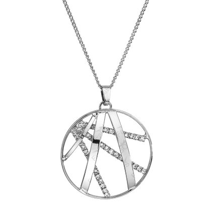 F923406crrNáhrdelník Ornament velký s kameny Swarovski® Crystal