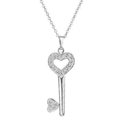 Řetízek s přívěskem Klíč Swarovski® Components 
