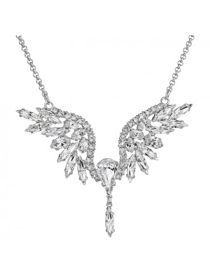 Náhrdelník Anděl štras s kameny Swarovski® Crystal