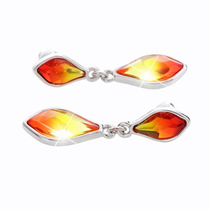 J61400287fire Náušnice Kapky ohně s kameny Swarovski® Fire Opal