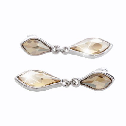 J61400287g Náušnice s kameny gold Swarovski Components