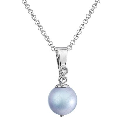 Řetízek s přívěskem Perla Swarovski® Light Blue