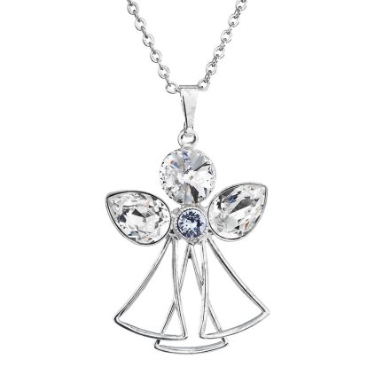 F925156Řetízek s přívěskem Anděl s kameny Swarovski® Crystal