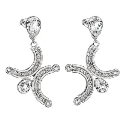 F925126crObloučkové náušnice s křišťálky Swarovski® Components