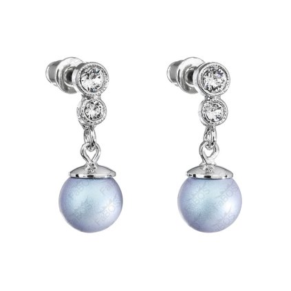 Náušnice s perlou a křišťálky Swarovski® Components 