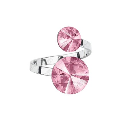 Prsten Rivoli Double Swarovski® Light Rose