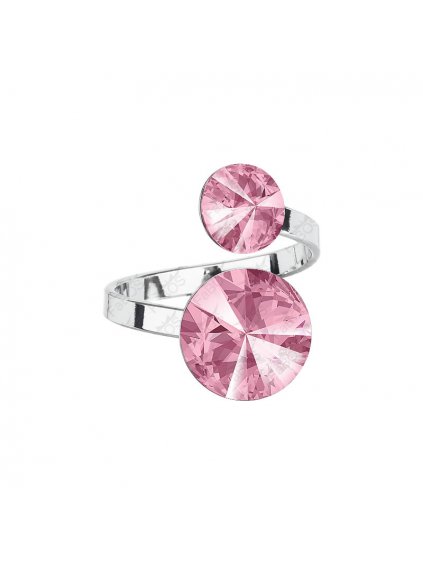 Prsten Rivoli Double Swarovski® Light Rose