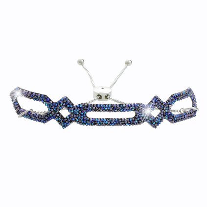 J61500347bb Náramek s kameny Swarovski® Bermuda Blue
