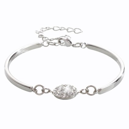 J61500391cr Náramek Kolečko s kameny Swarovski® Crystal