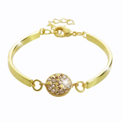 J61500391g Náramek Kolečko s kameny Swarovski® Gold