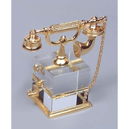 Křišťálový broušený telefon Hranol J5427g
