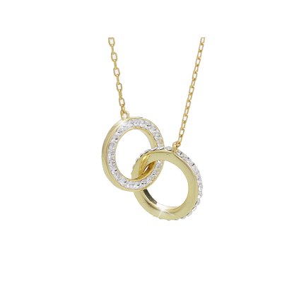 J92300287g Stříbrný náhrdelník Swarovski pouto lásky gold