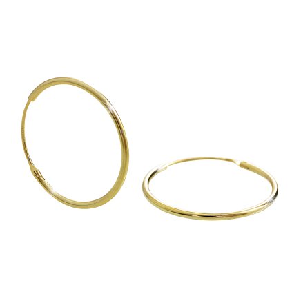 J92400295gStříbrné náušnice kroužky goldStříbrné náušnice kruhy gold