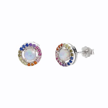 J92400345multi (2)Stříbrné naušnice s opálem color Swarovski