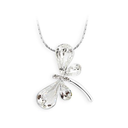 J11300710CR Náhrdelník Vážka s kameny Swarovski® Crystal