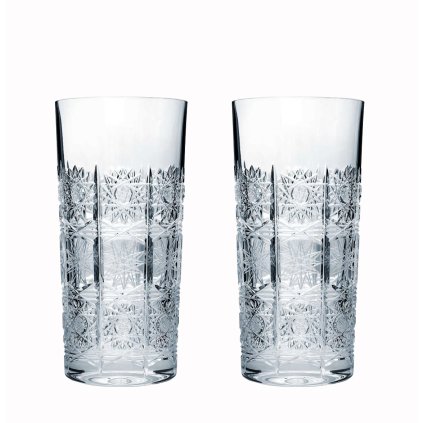 Křišťálové sklenice long 2 ks brus 350 ml