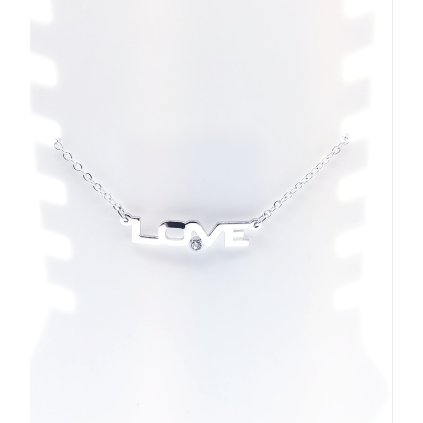 F930772crŘetízek na nohu Love Swarovski