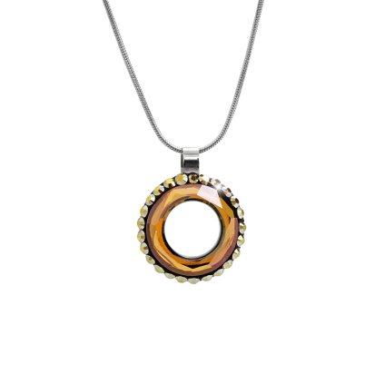 J61300735top Náhrdelník Donut Swarovski® Topaz 61300735top
