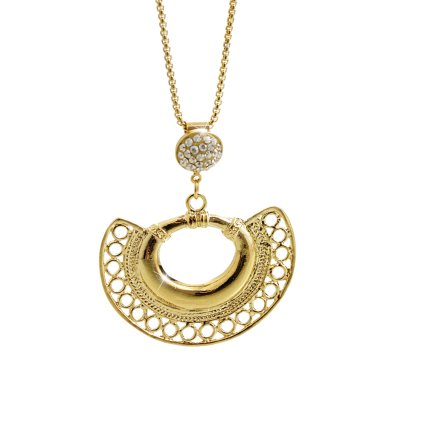 Náhrdelník Vějíř Swarovski® Crystal Gold 61300755g gsh