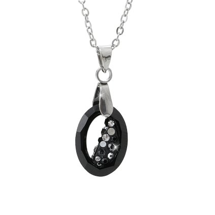Náhrdelník Óčko Swarovski® Jet 15 mm 61300758jet