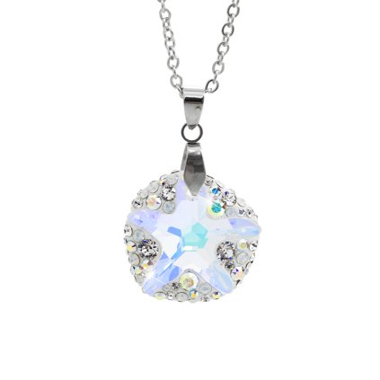 Náhrdelník Mořská hvězdice ponořena do kruhu Swarovski® Aurore Boreale 61300763ab
