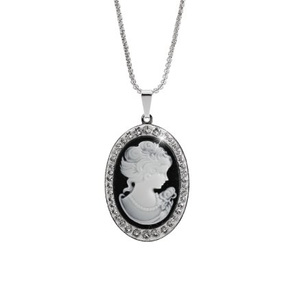 Náhrdelník Medailon dáma v zrcadle Swarovski® Crystal 61300802cr
