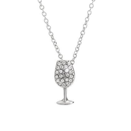J61300821crNáhrdelník Sklenička vína Swarovski® Crystal 61300821cr
