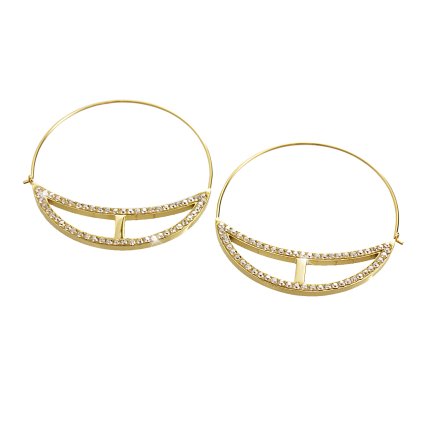 Náušnice Hymy Swarovski® Golden Shadow Gold 61400786g gsh
