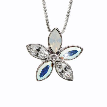 J61300334ab Náhrdelník s kameny Swarovski® Kytka