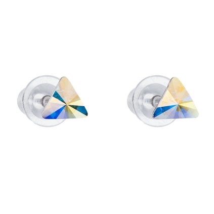 F929710abNÁUŠNICE TRIANGL 6MM CRYSTAL AB SWAROVSKI