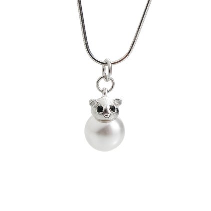 J92300234wh Dětský stříbrný náhrdelník Sloník Swarovski