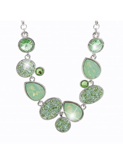 Náhrdelník Padající kapky Swarovski® Peridot 61300280per