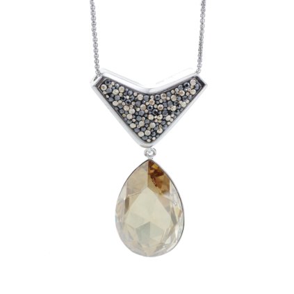 J61300417g Náhrdelník Kapka s kameny Swarovski® Gold