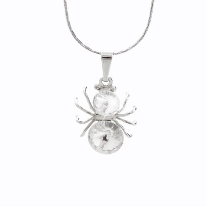 J61300421CR  Náhrdelník Pavouček s kameny Swarovski® Crystal