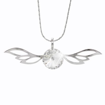 J61300422CR Náhrdelník Křídla rivola s kameny Swarovski® Crystal