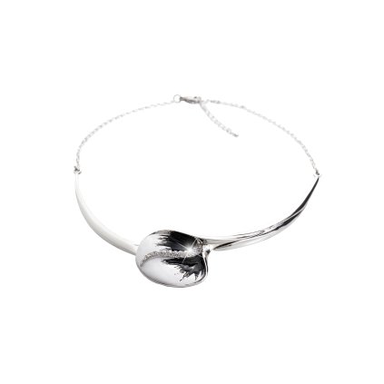 Náhrdelník Leknínový list Swarovski® Crystal 61300508cr