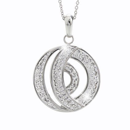 Ocelový náhrdelník Jádro planety Swarovski® Crystal 61300543cr