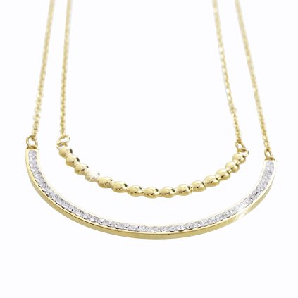 Náhrdelník River Swarovski® Crystal Gold 61300546g