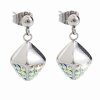 Ocelové náušnice Cube Swarovski® Aurore Boreale 61400473ab
